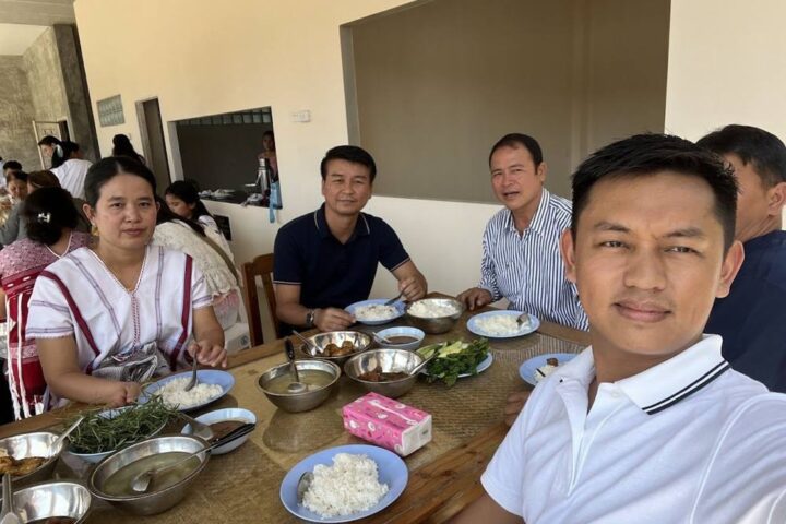 Feeding Poor Children in Thai Baptist Church in Mae Sot