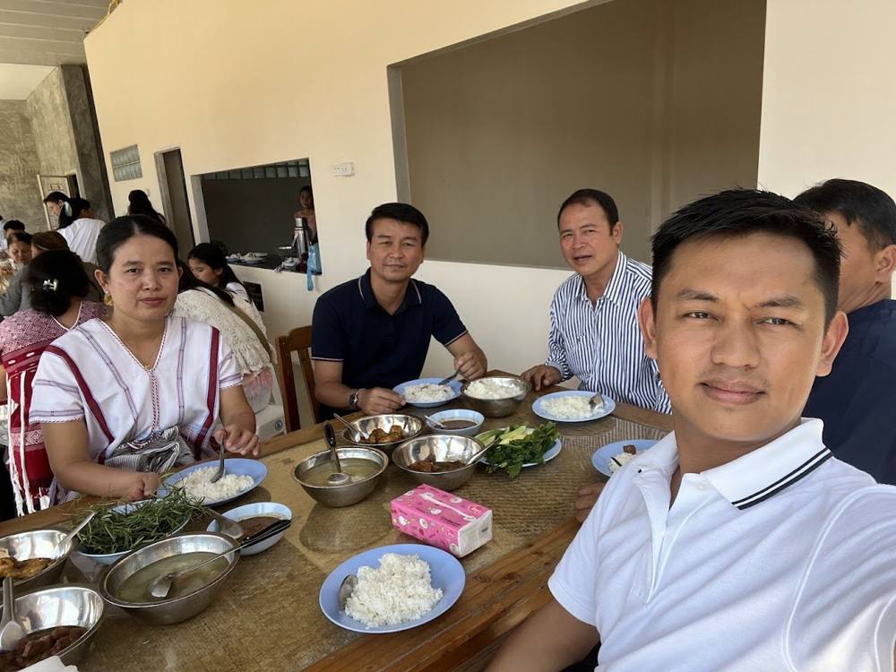 Feeding Poor Children in Thai Baptist Church in Mae Sot