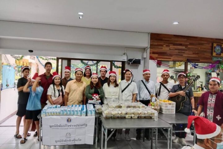 Christmas party celebration with the elders at Nongprakang Community Health Center