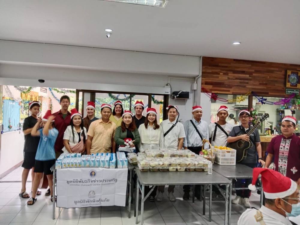 Christmas party celebration with the elders at Nongprakang Community Health Center
